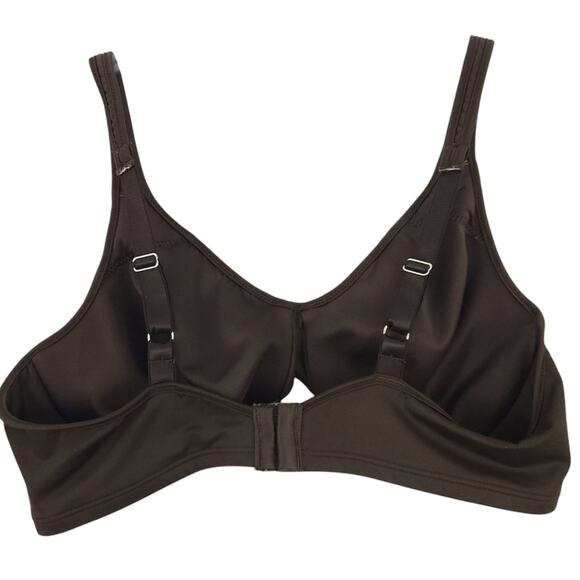 Bali Bra 38C Brown Underwire Solid Bra T-Shirt Bra - Picture 2 of 3